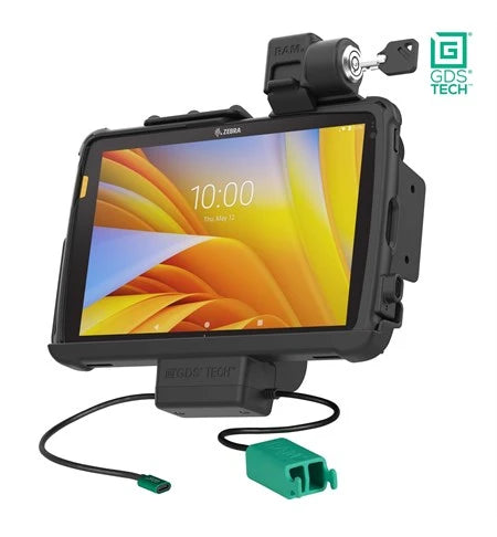 Locking GDS® Power + Dual USB Dock for Zebra ET4x 10" with IntelliSkin®