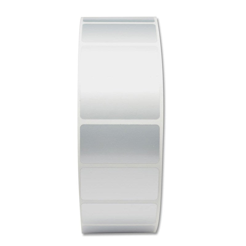 3006493 Zebra Z-Ultimate Silver, 38 x 19mm, Thermal Transfer Polyester Label, Permanent Adhesive, 25mm Core