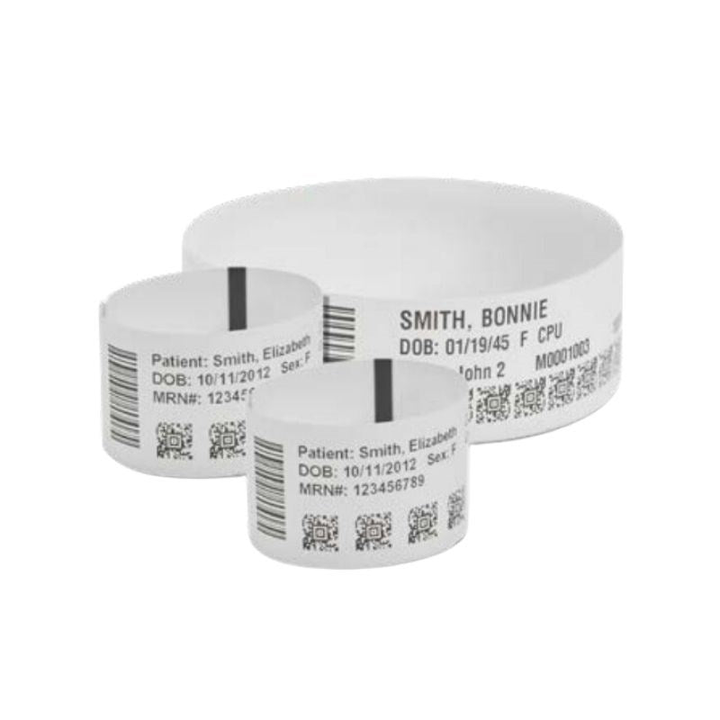Zebra Z-Band UltraSoft Baby Wristbands, White, 25.4 x 152.4mm