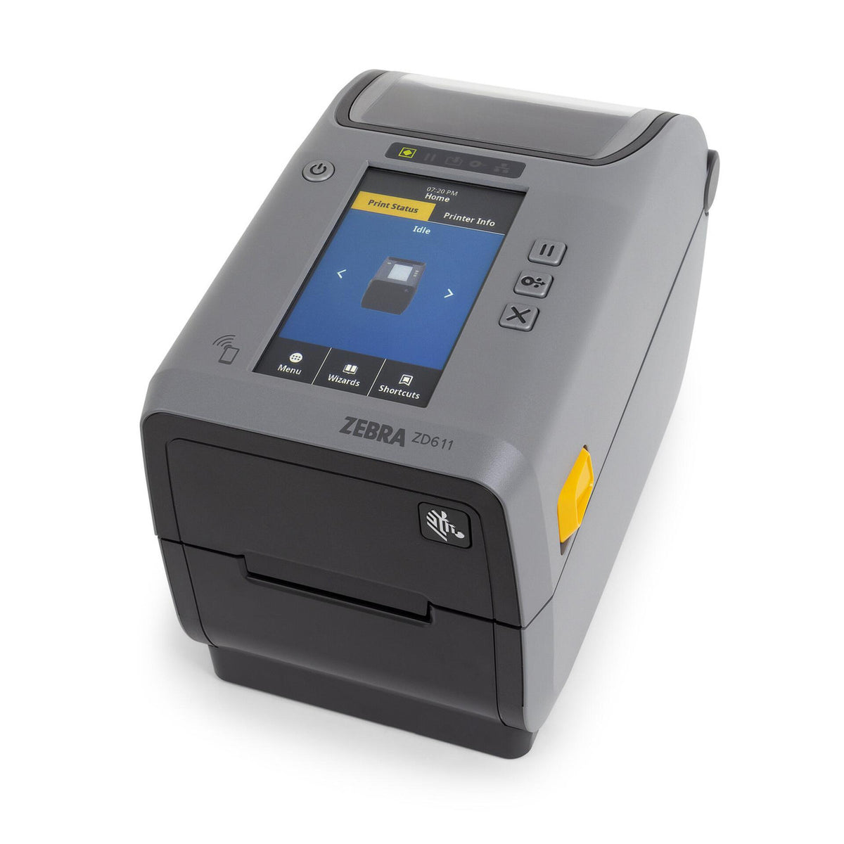 Zebra ZD611R Rfid desktop printer side view