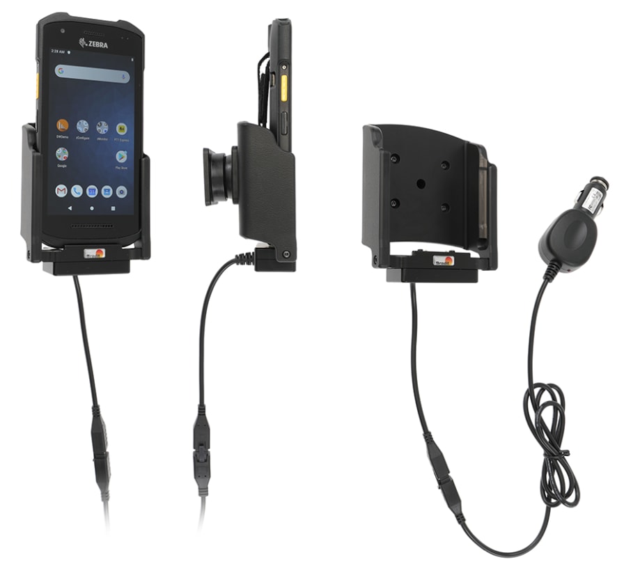 Brodit Active Holder with Cig-Plug for Zebra MC9400 with Pistol Grip