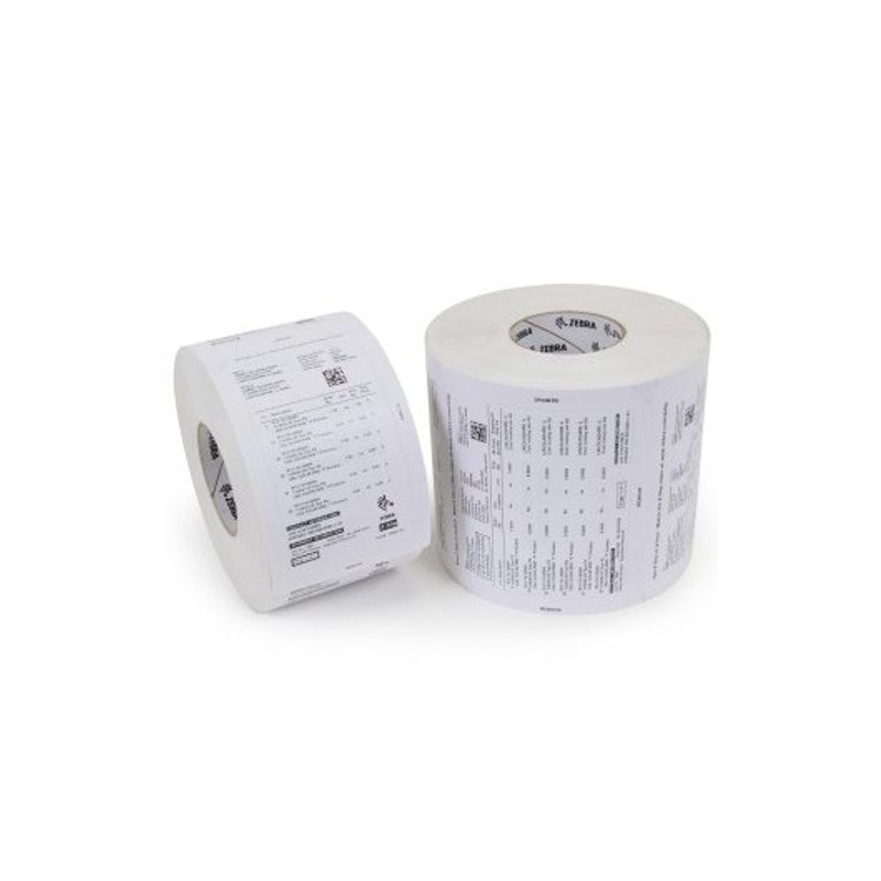 76059 Zebra Z-Select 2000T 102 x 64mm Thermal Transfer Paper Label, Coated, Permanent Adhesive, 76mm Core