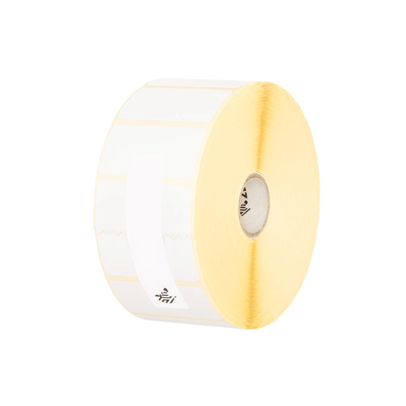 800273-205 Zebra Z-Select 2000T 76 x 51mm Thermal Transfer Paper Label, Coated, Permanent Adhesive, 25mm Core, Perforation