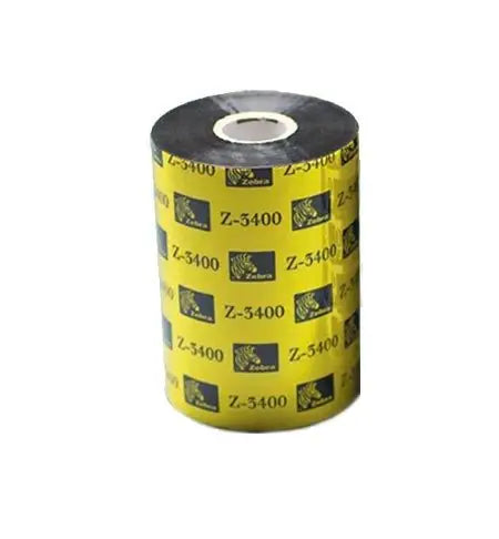 03400BK04045 - Zebra 3400 High Performance Wax/Resin 40mm x 450m Ribbon