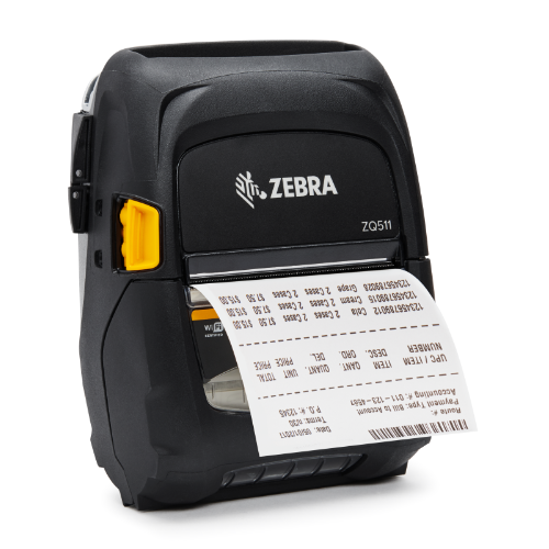 Zebra ZQ511 Premium Mobile 3-Inch Wide Standard Mobile Printer | Rugged, RFID-Ready, Durable | Perfect for On-the-Go Printing | IP54, MIL-STD 810G Certified, 3250 mAh Battery | WLAN & Bluetooth Connectivity