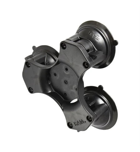 RAM Twist-Lock Triple Suction Cup Base with AMPS Hole Pattern 3PTY-RAP-365-224-1BU