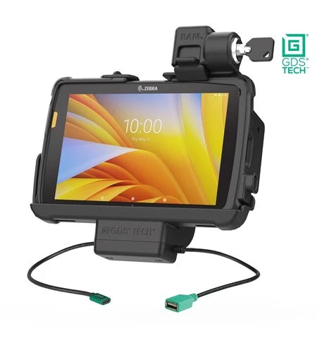 Locking GDS® Power + Data Dock for Zebra ET4x 8" with IntelliSkin®