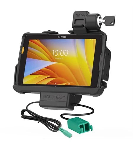 Locking RAM® Tough-Dock™ Power + Dual USB for Zebra ET4x 8" Tablet