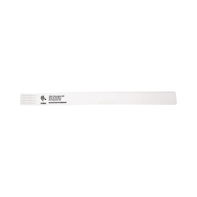 Zebra Z-BAND RFID XR 25.4mm x 279.4mm Direct Thermal Wristband ZIPRD3018584