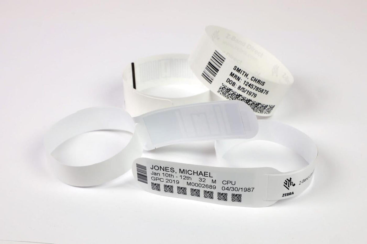 ZIPRD3015155 - Zebra Z-Band Ultrasoft (LR) 25 x 362mm RFID Wristband
