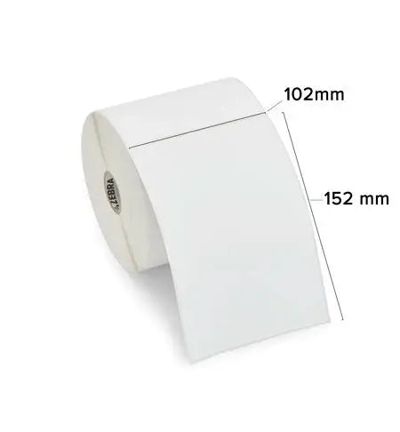 Zebra ZIPSHIPKIT3 - Z-Select 2000T 102x152mm Labels + 2300 Wax Ribbon Bundle