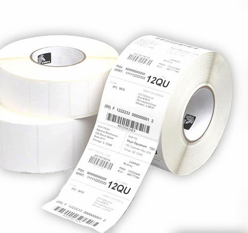880175-031D Zebra Z-Perform 1000D, 51 x 32mm Direct Thermal Paper Label, Permanent Adhesive, 25mm Core
