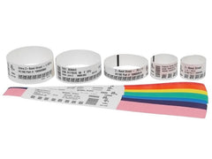 Zebra Z-Band Direct White Adult Wristbands, 25.4 x 279.4mm, 3