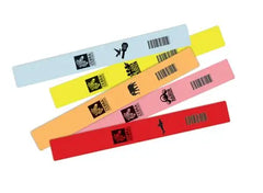 Zebra Blue Z-Band Splash Wristbands, 25.4 x 254mm