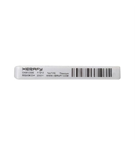 Zebra Titanium Metal Skin RFID Labels - 45mm x 6mm, Thermal Transfer, Polyester with Foam (76mm Core) ZIPRT3019299