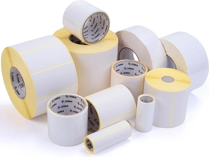 3007842-T Zebra Z-Perform 1000D Direct Thermal Labels, 50.8 x 25.4mm, Uncoated, Permanent Adhesive, 19mm Core, Black Mark