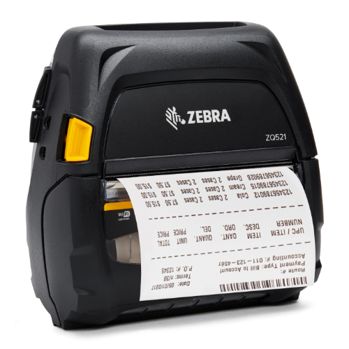 Zebra ZQ521 Premium 4 inch Mobile Printer Rugged High Performance Zebra ZQ521 Premium 4 inch Mobile Printer Rugged High Performance